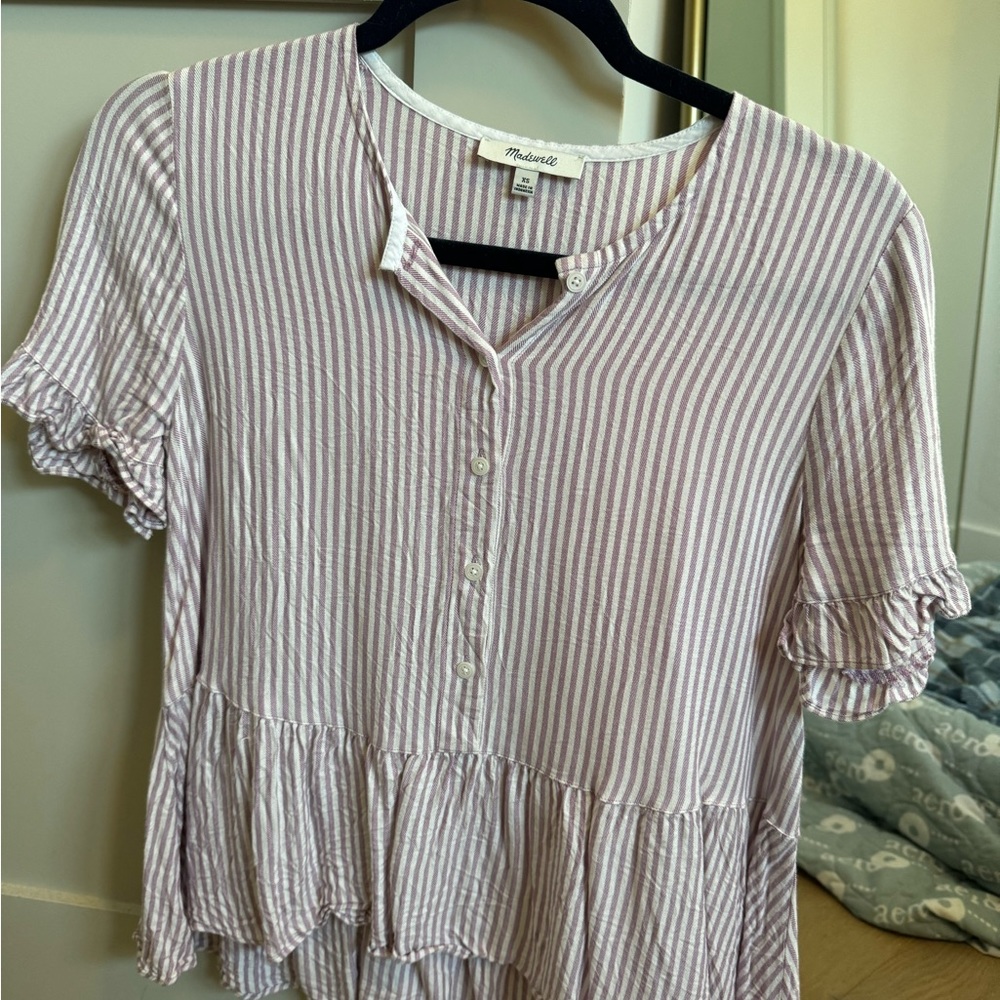 Madewell striped top XS